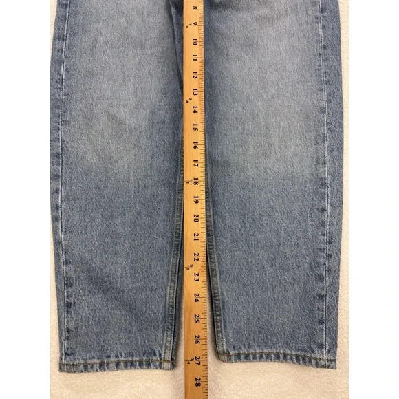 Pull & Bear Jeans Women 30x27 Blue Relaxed Fit Denim - Picture 5 of 9